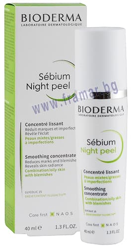 Bioderma Sébium Night Peel Smoothing Concentrate